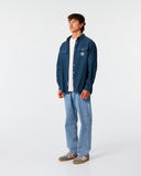 TCSS SUN CURED OVERSHIRT - WORKER BLUE
