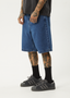 AFENDS LIL C DENIM BAGGY FIT SHORT 22" - AUTHENTIC BLUE