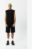 AFENDS LIMITS - GRAPHIC SLEEVELESS T-SHIRT - BLACK
