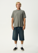 AFENDS FOUNDATION BOXY TEE - WASHED SYCAMORE