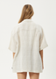 CRISS CROSS SHORT SLEEVE SHIRT - TAUPE