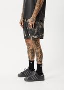 AFENDS TIE DYE BAYWATCH SWIM SHORT 18' - SAND