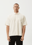 AFENDS EVERYDAY - SHORT SLEEVE SHIRT - OFF WHITE
