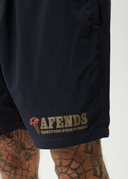 NUTS N BOLTS BAYWATCH SWIM SHORT 18 INCH - DEEP SEA