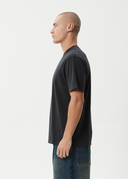 AFENDS ABIZA RETRO TEE - STONE BLACK