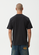 AFENDS ABIZA RETRO TEE - STONE BLACK