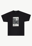 AFENDS RESEARCH HEAVYWEIGHT BOXY TEE - STONE BLACK
