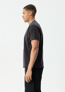 AFENDS RESEARCH HEAVYWEIGHT BOXY TEE - STONE BLACK