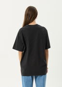 AFENDS ABIZA RETRO TEE - STONE BLACK