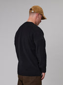 JUST ANOTHER FISHERMAN MERINO SEA CREW - BLACK