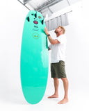 Teal like colour soft top surfboard soft board mick fanning