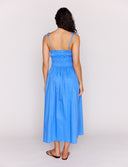 MINK PINK LIANA TIE DETAIL MIDI DRESS - JACARANDA BLUE