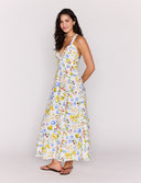 MINK PINK RIVIERA CROSS BACK MIDI DRESS - PICNIC