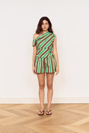 MINK PINK RUE STRIPE SHORTS - STRIPE