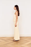 MINK PINK ASA MIDI SKIRT - LATTE STRIPE
