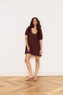 MINK PINK ORION MINI DRESS - CHOC