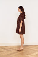 MINK PINK ORION MINI DRESS - CHOC