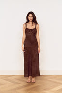 MINK PINK ORION MIDI DRESS - CHOC
