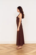 MINK PINK ORION MIDI DRESS - CHOC