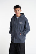 HUFFER BLOCK ZIP HOOD 350/ALTA - ASPHALT