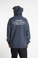 HUFFER BLOCK ZIP HOOD 350/ALTA - ASPHALT