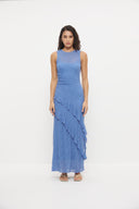 MON RENN KIRA LACE DRESS - ULTRAMARINE