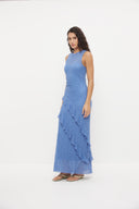 MON RENN KIRA LACE DRESS - ULTRAMARINE