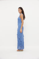 MON RENN KIRA LACE DRESS - ULTRAMARINE