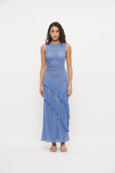 MON RENN KIRA LACE DRESS - ULTRAMARINE