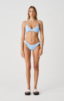 MISFIT PARADISO FRILL BIKINI BRIEF - BLUE CRINKLE