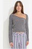 MISFIT NIGHTS OVER EGYPT LS KNIT - CHARCOAL