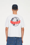 HUFFER BLOCK CROP TEE 220/AIRHUFFER - SILVERMARLE