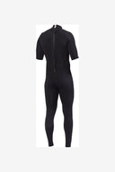 VISSLA 7 SEAS 2-2 SHORT SLEEVE BACK ZIP FULL WETSUIT - BLACK