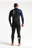 C-SKINS LEGEND 3:2 MENS GBS BACKZIP STEAMER - BLACK/SLATE/WHITE