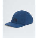 the north face horizon hat in shady blue black logo. 