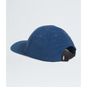 the north face horizon hat in shady blue black logo. 