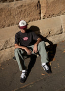 AFENDS DESTROYED - RETRO TEE - STONE BLACK