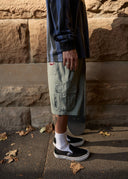 AFENDS SUMMIT - PLEATED CARGO SHORT 22" - WASHED SYCAMORE