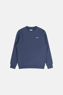 BRAND FLEECE CREW - NAVY