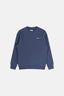BRAND FLEECE CREW - NAVY