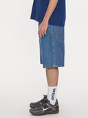 WORSHIP BELTER BIG DAWG JEAN SHORT - SKY HIGH BLUE