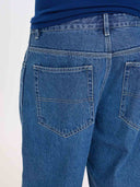 WORSHIP BELTER BIG DAWG JEAN SHORT - SKY HIGH BLUE