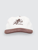 WORSHIP CHERUB CORD 5 PANEL HAT - DARK CHOCOLATE