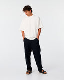 CRITICAL SLIDE HARRO LINEN PANT - BLACK