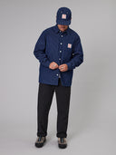 JUST ANOTHER FISHERMAN QUALITY GOODS BOXY SHIRT - STRIPE DENIM