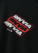 RIVVIA STACKED T-SHIRT - BLACK