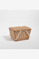 SUNNYLIFE SMALL PICNIC BASKET NATURAL