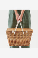 SUNNYLIFE SMALL PICNIC BASKET NATURAL