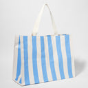 SUNNYLIFE CARRYALL BEACH BAG - LE WEEKEND MID BLUE CREAM