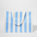 SUNNYLIFE CARRYALL BEACH BAG - LE WEEKEND MID BLUE CREAM